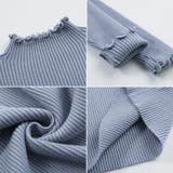 メロウフリル リブニットトップス フリルハイネック | COCOMOMO | 詳細画像24 