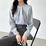 フロントタックブラウス スタンドカラー セレモニーブラウス | COCOMOMO | 詳細画像10 