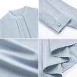 フロントタックブラウス スタンドカラー セレモニーブラウス | COCOMOMO | 詳細画像27 