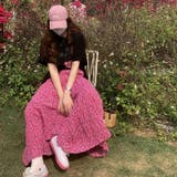 ロングスカート ティアード ゆったりウエストゴム | COCOMOMO | 詳細画像14 