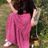 ロングスカート ティアード ゆったりウエストゴム | COCOMOMO | 詳細画像15 