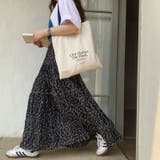 ロングスカート ティアード ゆったりウエストゴム | COCOMOMO | 詳細画像16 