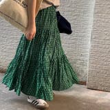 ロングスカート ティアード ゆったりウエストゴム | COCOMOMO | 詳細画像1 