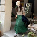 ロングスカート ティアード ゆったりウエストゴム | COCOMOMO | 詳細画像4 