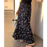 ロングスカート ティアード ゆったりウエストゴム | COCOMOMO | 詳細画像20 