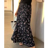 ロングスカート ティアード ゆったりウエストゴム | COCOMOMO | 詳細画像22 