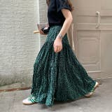 ロングスカート ティアード ゆったりウエストゴム | COCOMOMO | 詳細画像5 