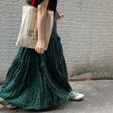 ロングスカート ティアード ゆったりウエストゴム | COCOMOMO | 詳細画像7 