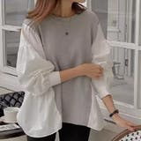 ドッキングシャツ プルオーバートップス パフスリーブ | COCOMOMO | 詳細画像11 