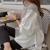 ドッキングシャツ プルオーバートップス パフスリーブ | COCOMOMO | 詳細画像13 