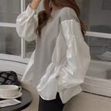 ドッキングシャツ プルオーバートップス パフスリーブ | COCOMOMO | 詳細画像15 