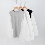 ドッキングシャツ プルオーバートップス パフスリーブ | COCOMOMO | 詳細画像18 