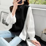 ドッキングシャツ プルオーバートップス パフスリーブ | COCOMOMO | 詳細画像5 