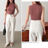 ノースリーブハイネック サマーニット タンクトップ | COCOMOMO | 詳細画像26 