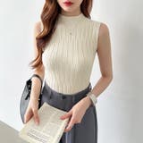 ノースリーブハイネック サマーニット タンクトップ | COCOMOMO | 詳細画像9 