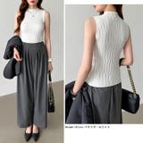 ノースリーブハイネック サマーニット タンクトップ | COCOMOMO | 詳細画像5 