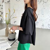 バルーンスリーブブラウス ブラウス オフィスカジュアル | COCOMOMO | 詳細画像17 