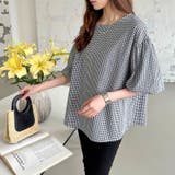 バルーンスリーブブラウス ブラウス オフィスカジュアル | COCOMOMO | 詳細画像3 