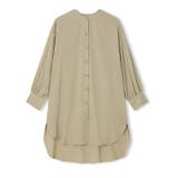 シャツチュニック ロングシャツ バンドカラー | COCOMOMO | 詳細画像28 