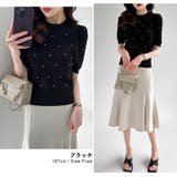 キラキラビジューニット サマーニット パフスリーブ | COCOMOMO | 詳細画像5