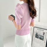 キラキラビジューニット サマーニット パフスリーブ | COCOMOMO | 詳細画像9