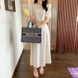 セットアップ パフスリーブ ロングスカートセット | COCOMOMO | 詳細画像6 