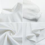 シフォンスリーブブラウス パール付きパフスリーブ オーガンジー | COCOMOMO | 詳細画像24 