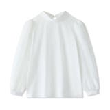 シフォンスリーブブラウス パール付きパフスリーブ オーガンジー | COCOMOMO | 詳細画像29 