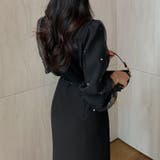 シフォンスリーブブラウス パール付きパフスリーブ オーガンジー | COCOMOMO | 詳細画像6 