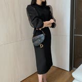 シフォンスリーブブラウス パール付きパフスリーブ オーガンジー | COCOMOMO | 詳細画像8 