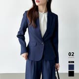 ネイビー | テーラードジャケット スーツジャケット単品 フォーマル | COCOMOMO