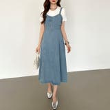 デニムワンピース ジャンパースカート キャミワンピース | COCOMOMO | 詳細画像21 
