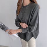 トレーナー ドルマンスリーブスウェット ゆったり体型カバー | COCOMOMO | 詳細画像21 