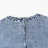 ノーカラーデニムジャケット デニムジャケット Gジャン | COCOMOMO | 詳細画像12