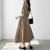 春秋の季節の変り目にもぴったり シャツワンピース 着痩せワンピース | COCOMOMO | 詳細画像13 