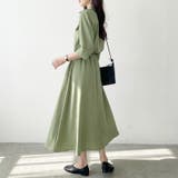 春秋の季節の変り目にもぴったり シャツワンピース 着痩せワンピース | COCOMOMO | 詳細画像19 