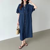 デニムワンピース デニムシャツワンピース 韓国ファッション | COCOMOMO | 詳細画像2