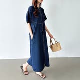 デニムワンピース デニムシャツワンピース 韓国ファッション | COCOMOMO | 詳細画像3