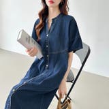 デニムワンピース デニムシャツワンピース 韓国ファッション | COCOMOMO | 詳細画像7