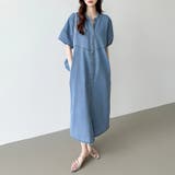 デニムワンピース デニムシャツワンピース 韓国ファッション | COCOMOMO | 詳細画像9