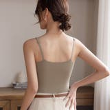 ダブルストラップ カップ付きキャミソール ブラトップ | COCOMOMO | 詳細画像2