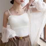 ダブルストラップ カップ付きキャミソール ブラトップ | COCOMOMO | 詳細画像4