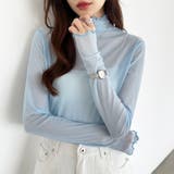 シアートップス 配色ライン メロウトップス | COCOMOMO | 詳細画像12 