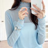 シアートップス 配色ライン メロウトップス | COCOMOMO | 詳細画像14 