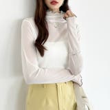 シアートップス 配色ライン メロウトップス | COCOMOMO | 詳細画像15 