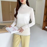 シアートップス 配色ライン メロウトップス | COCOMOMO | 詳細画像17 