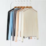 シアートップス 配色ライン メロウトップス | COCOMOMO | 詳細画像31 