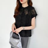 シアーブラウス シアージャガードシャツ 刺繍レース | COCOMOMO | 詳細画像8 