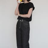 フレンチスリーブTシャツ 脇見え防止 カットソー | COCOMOMO | 詳細画像12 
