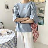 コットンリネンブラウス 涼感ブラウス 体型カバー | COCOMOMO | 詳細画像13